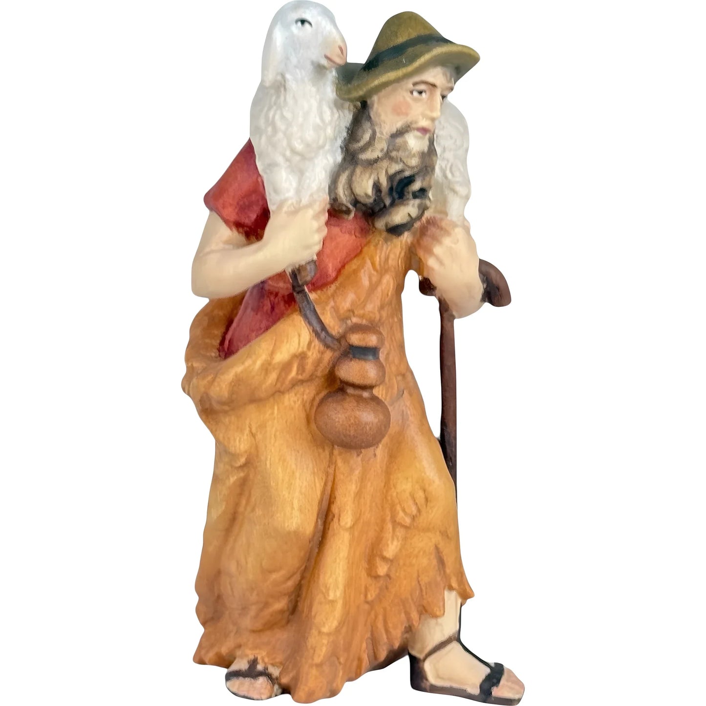 Shepherd with Lamb on Shoulders - Maple Wood