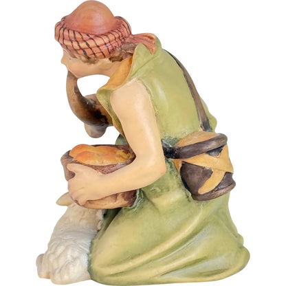 Shepherd with Horn and Lamb - Maple Wood