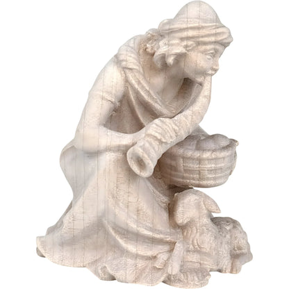 Shepherd with Horn and Lamb - Maple Wood