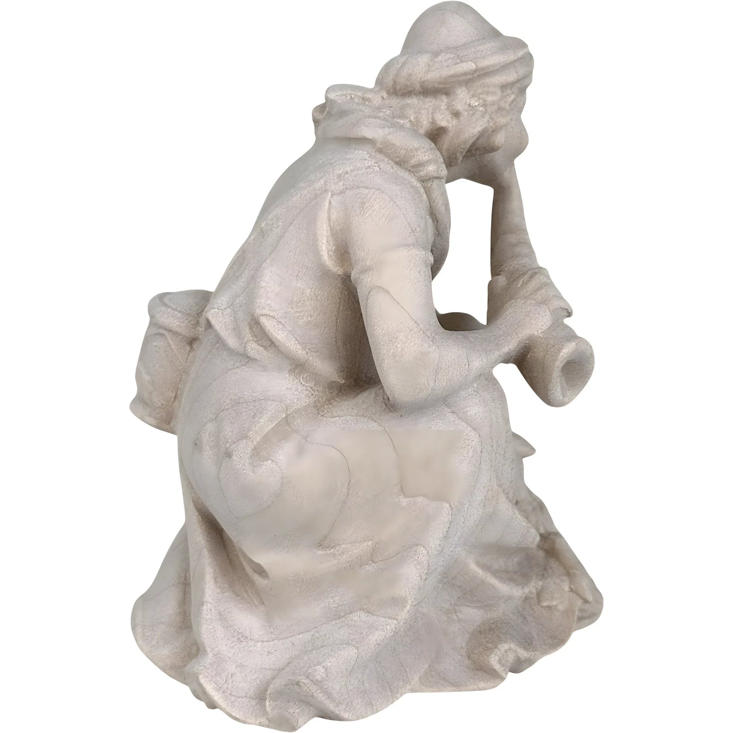 Shepherd with Horn and Lamb - Maple Wood