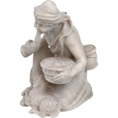 Shepherd with Horn and Lamb - Maple Wood