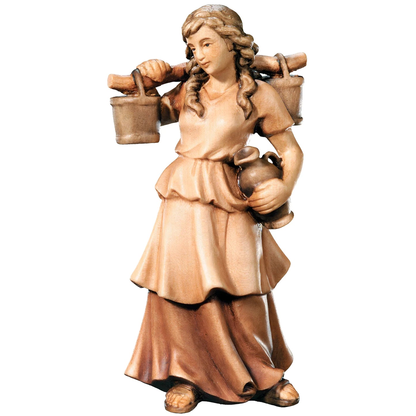 Shepherdess Carrying Water - Maple Wood