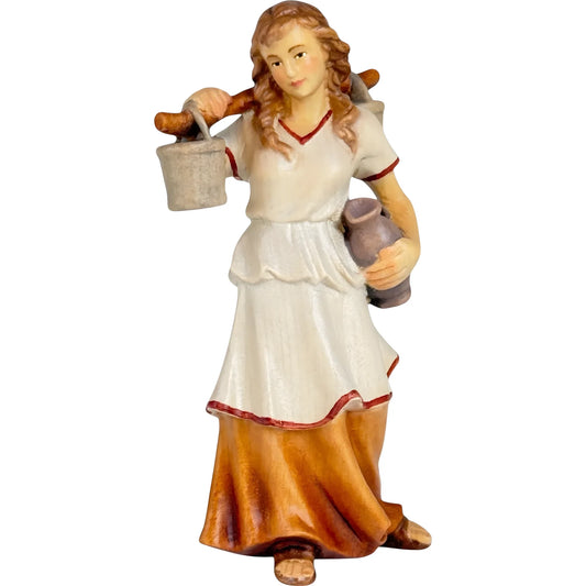 Shepherdess Carrying Water - Maple Wood