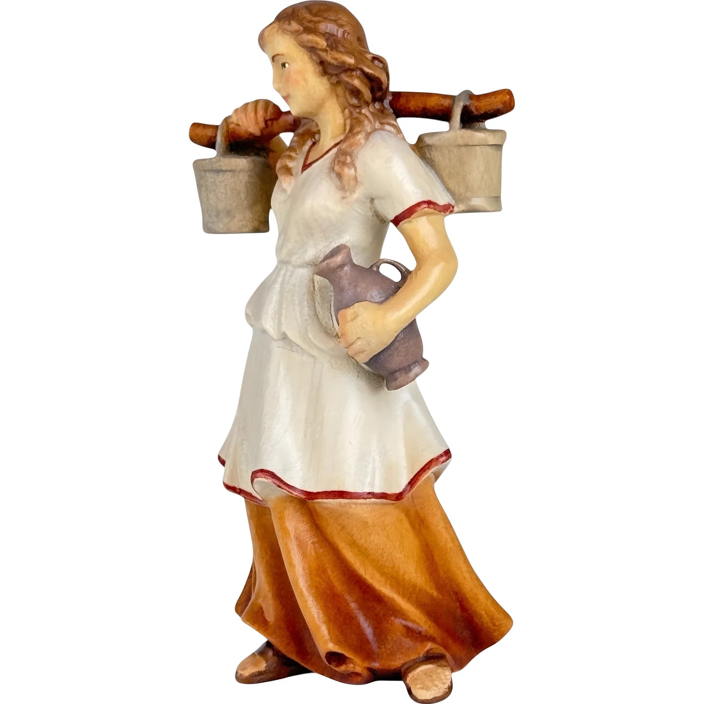 Shepherdess Carrying Water - Maple Wood