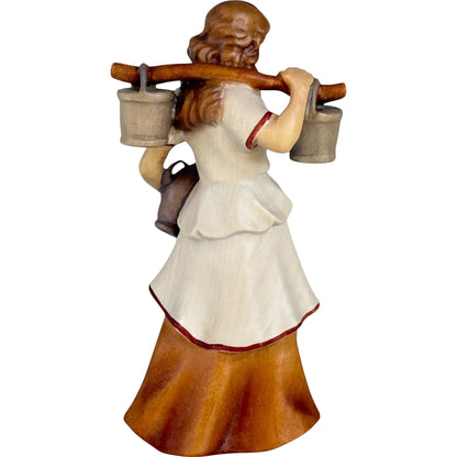 Shepherdess Carrying Water - Maple Wood