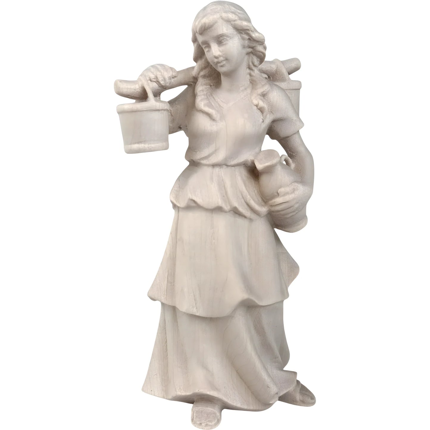 Shepherdess Carrying Water - Maple Wood