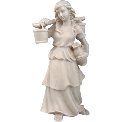 Shepherdess Carrying Water - Maple Wood