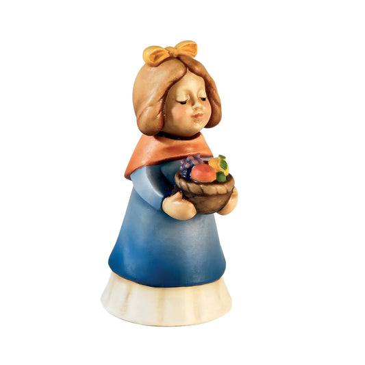 Shepherdess with Fruit Basket - Maple Wood