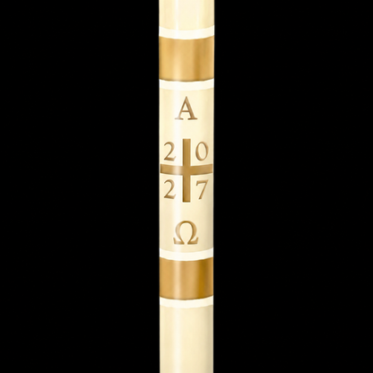 Plain Cross Paschal Candle