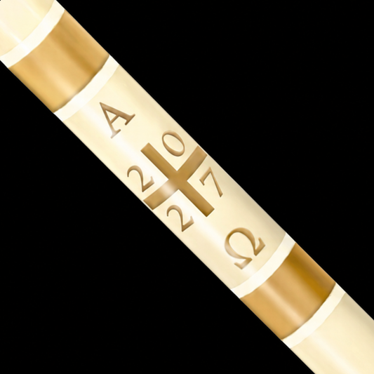 Plain Cross Paschal Candle