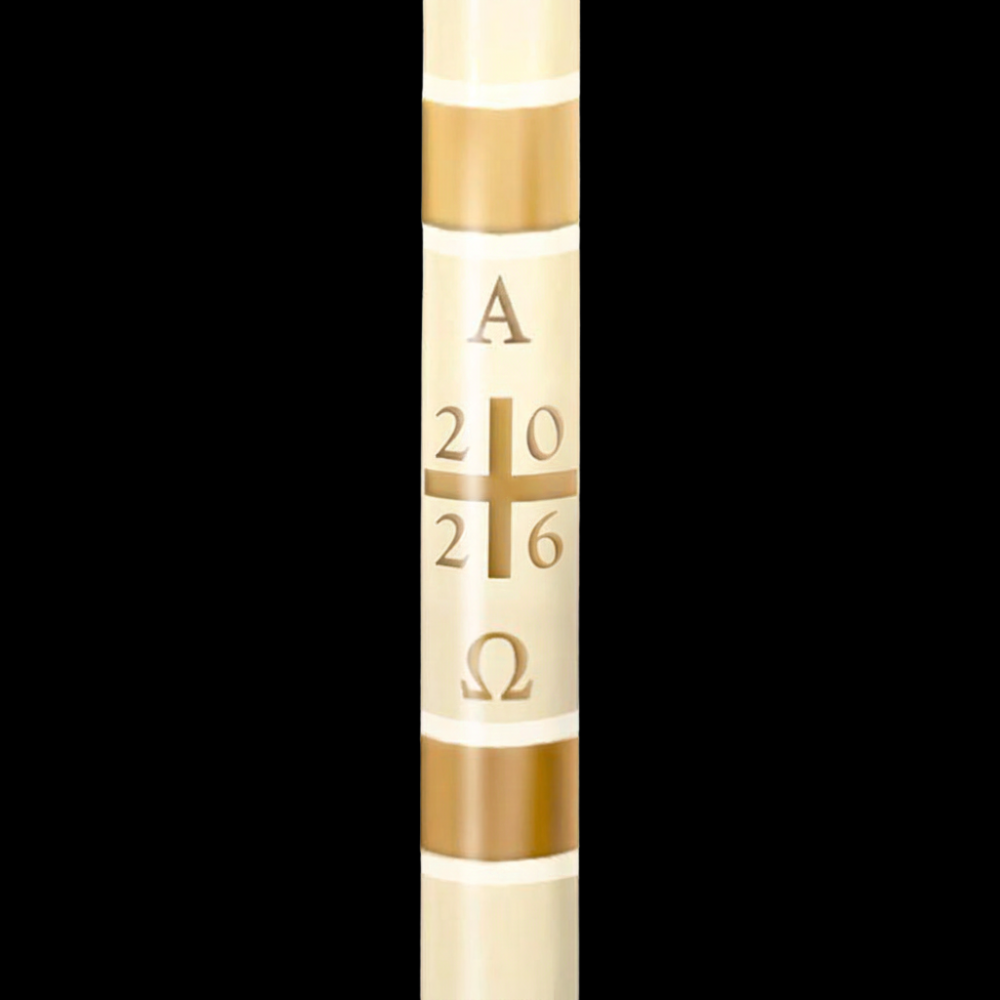 Plain Cross Paschal Candle
