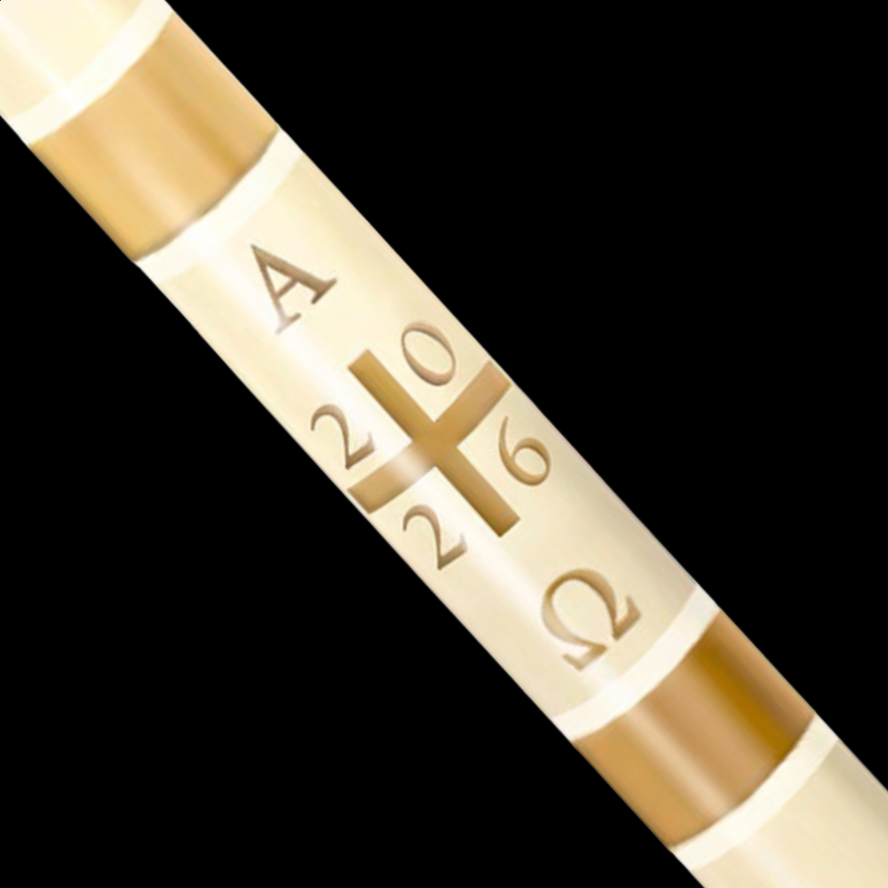Plain Cross Paschal Candle