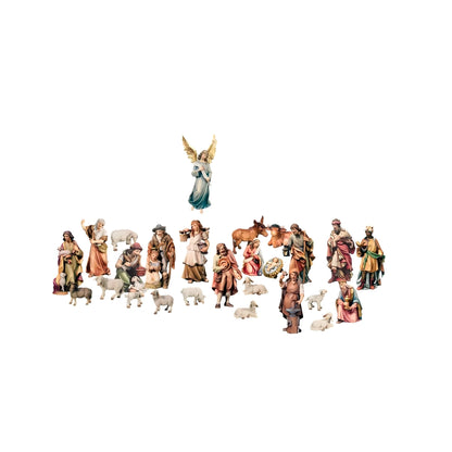 Complete 26pc Nativity Scene Without Stable