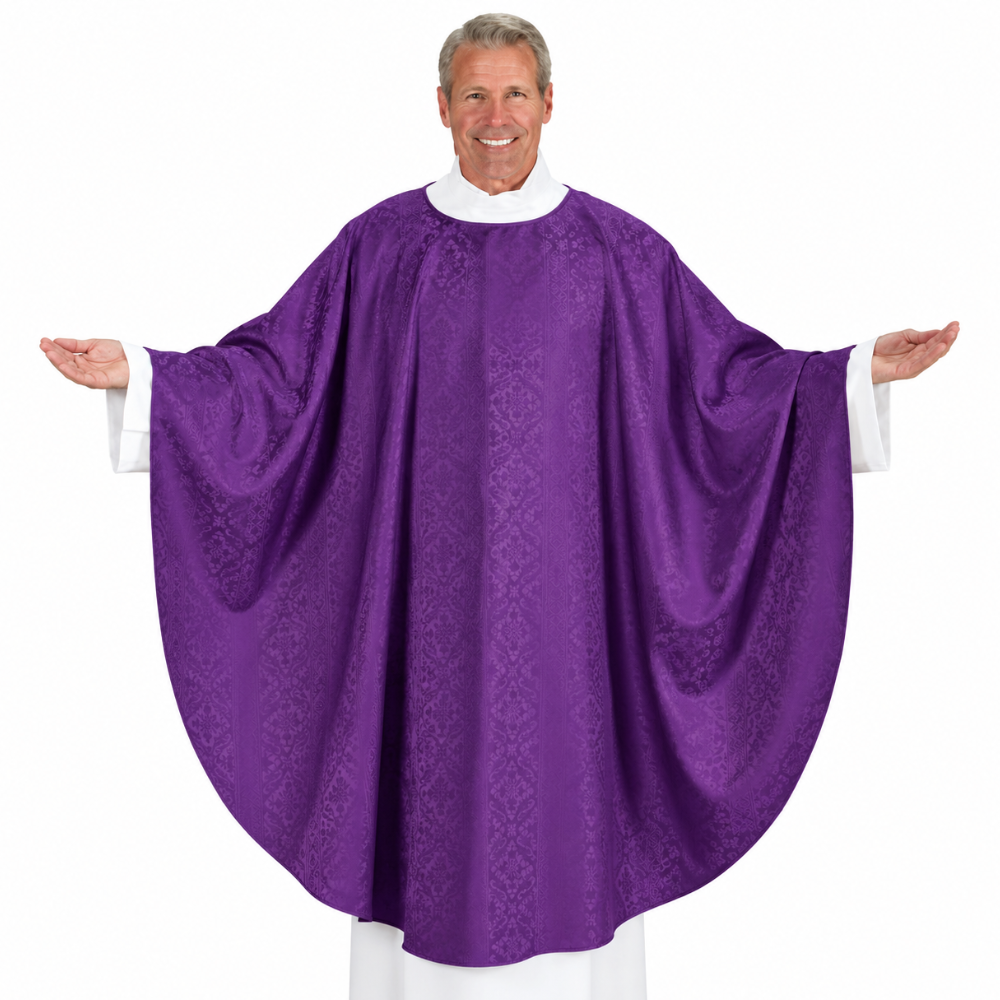 Everyday Jacquard Chasuble - Purple