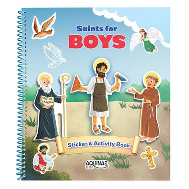 Saints for Boys Sticker Activity Book - 12/pk