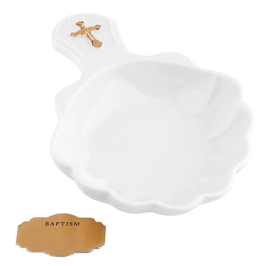 Porcelain Baptismal Shell in Gift Box