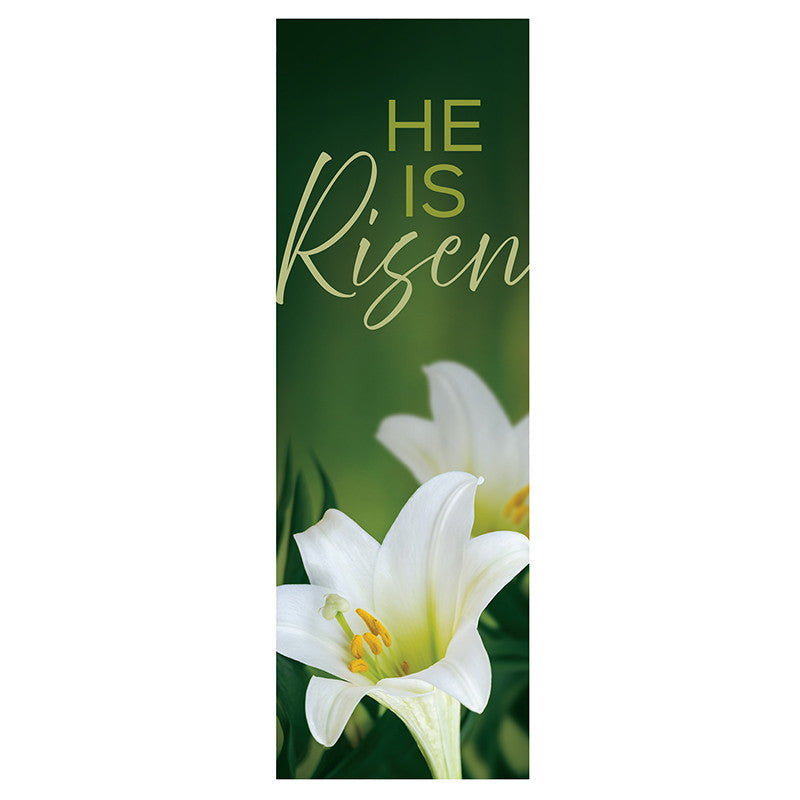 He Is Risen Banner - Lily