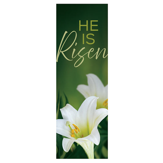 He Is Risen Banner - Lily