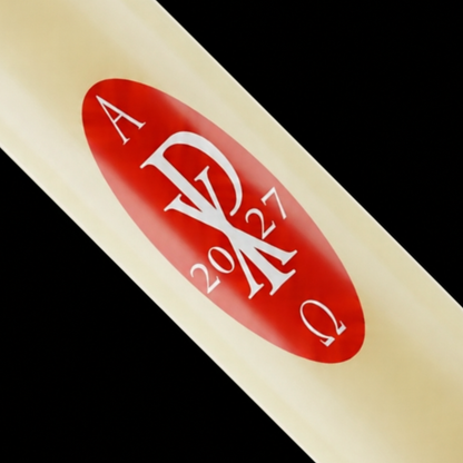 Red Chi-Rho Paschal Candle