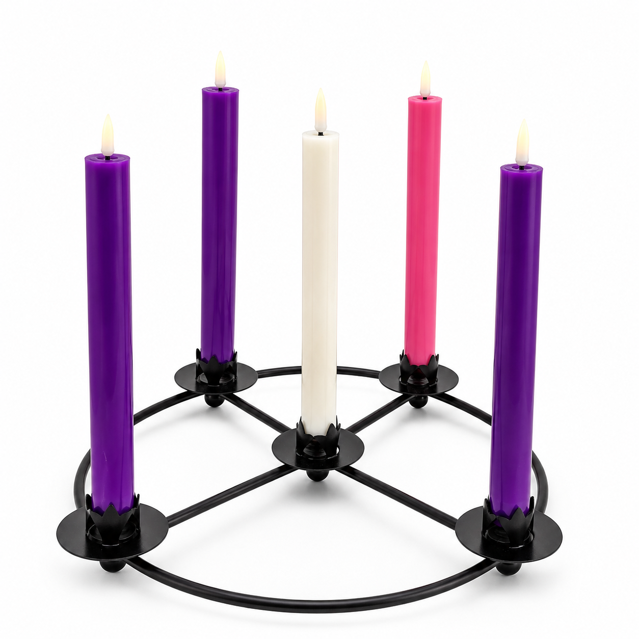 Remote-Control LED Advent Candle Set of 5