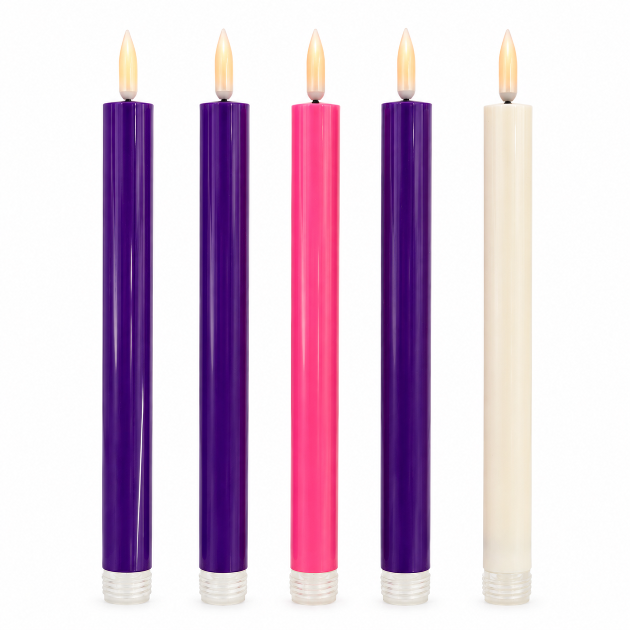 Remote-Control LED Advent Candle Set of 5