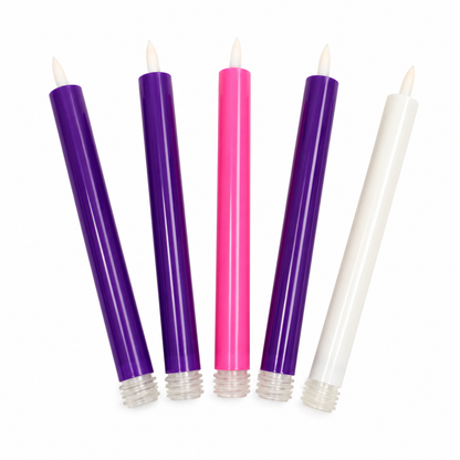 Remote-Control LED Advent Candle Set of 5