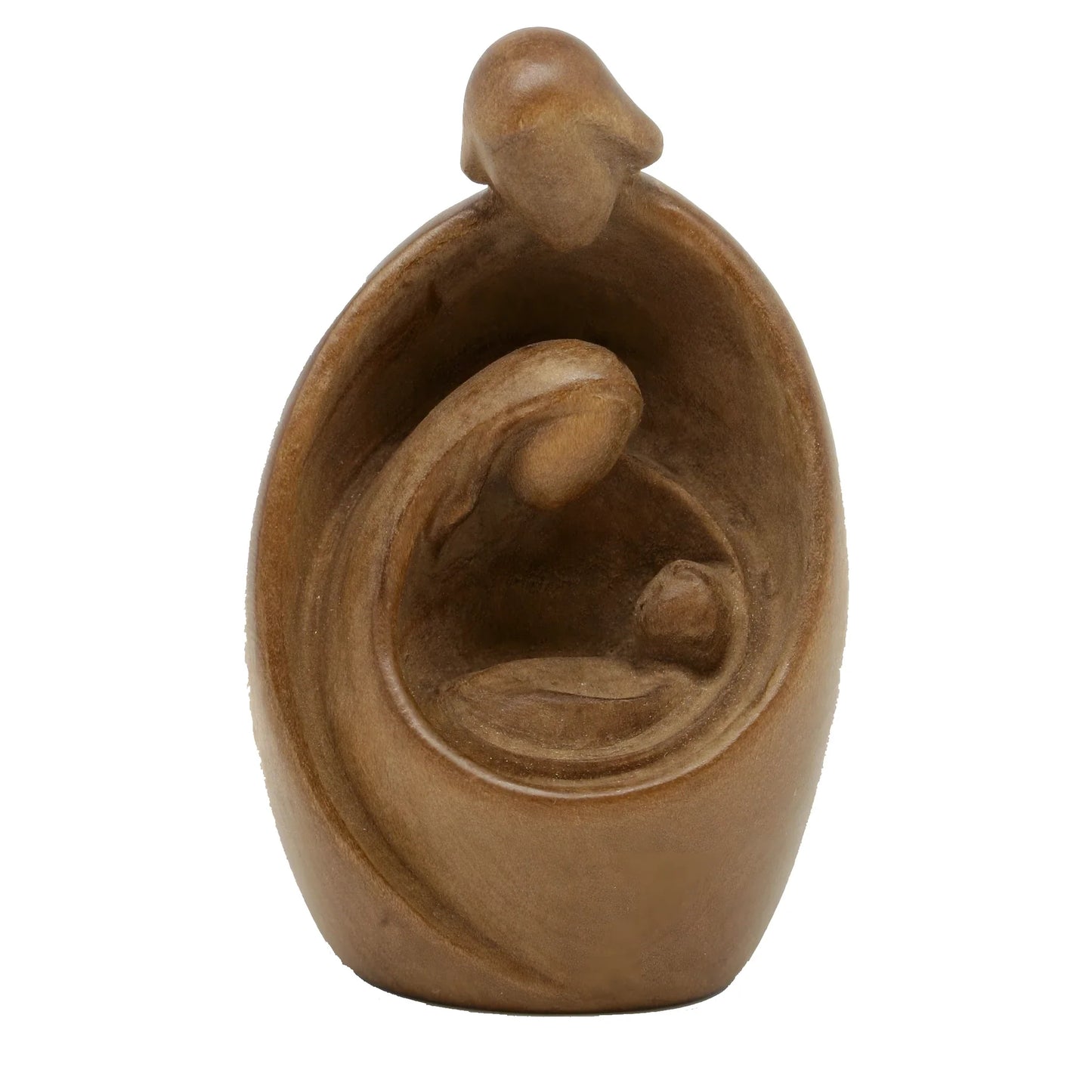 Modern Style Nativity Scene in wood