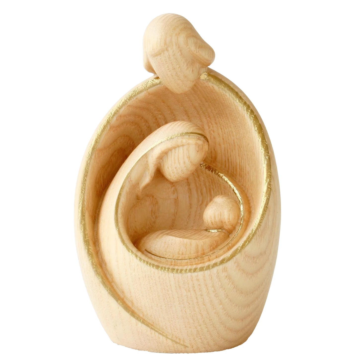 Modern Style Nativity Scene in wood
