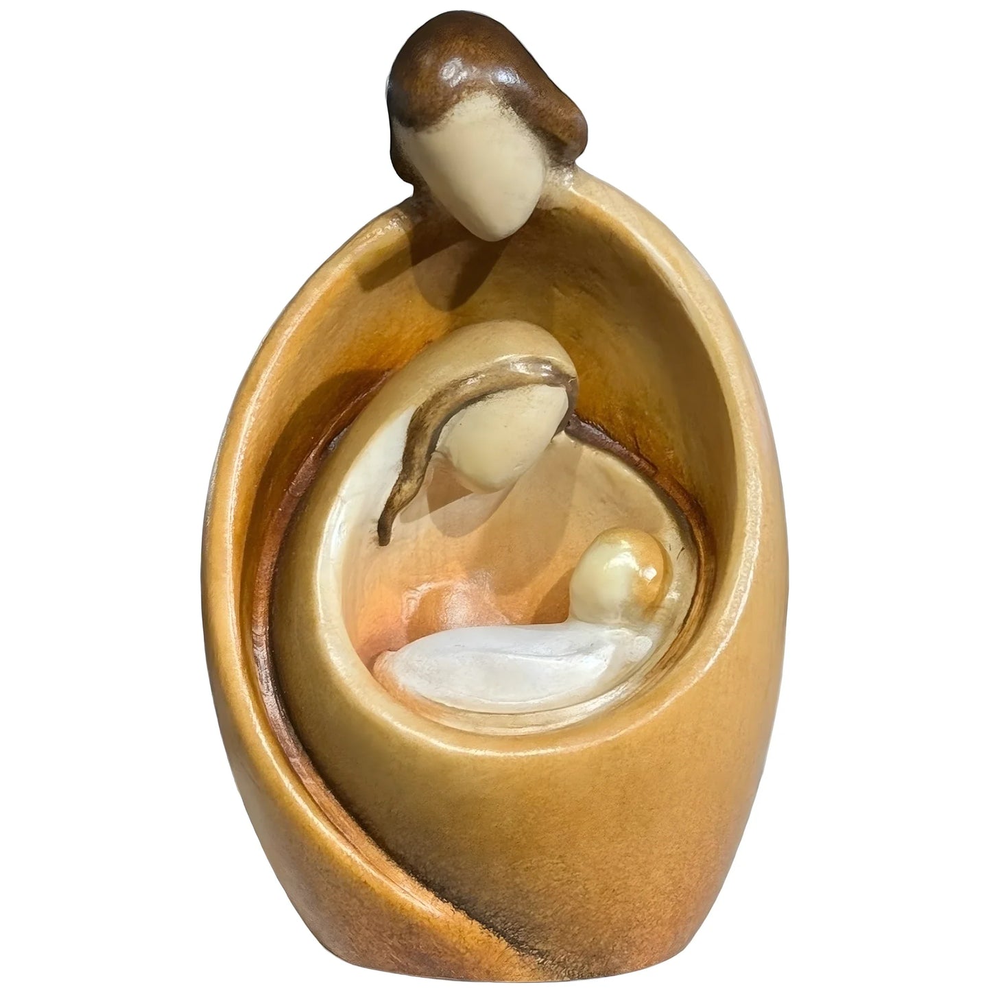 Modern Style Nativity Scene in wood