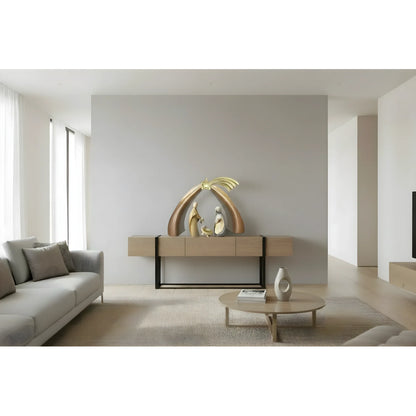 Holy Family with Crib - Maple Wood