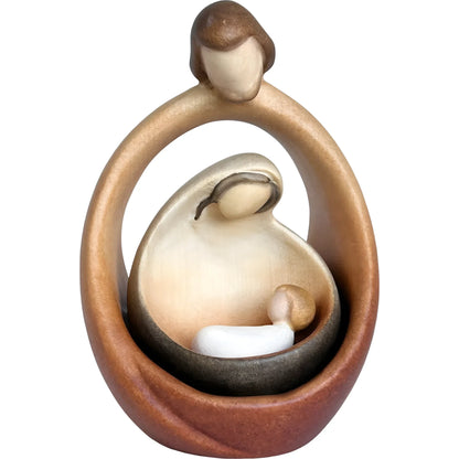 Sacred Family Modern Minimalist Nativity Scene - Wood Sculpture