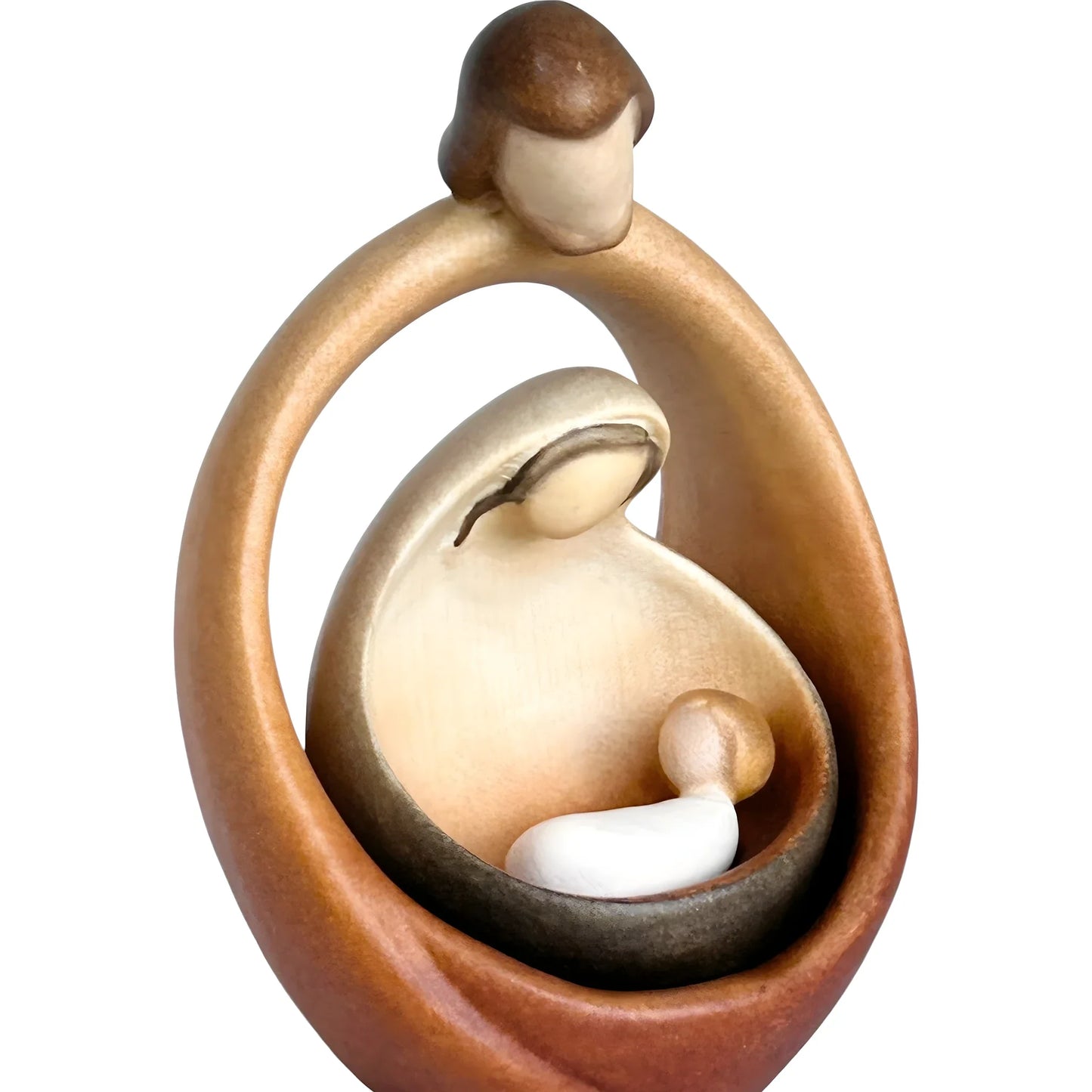 Sacred Family Modern Minimalist Nativity Scene - Wood Sculpture