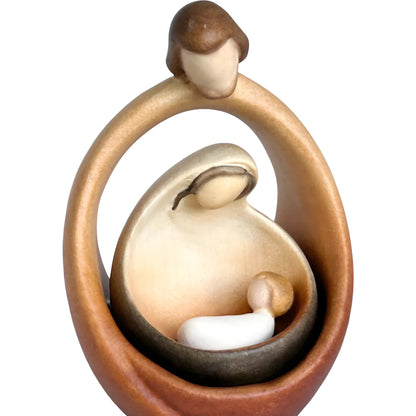 Sacred Family Modern Minimalist Nativity Scene - Wood Sculpture