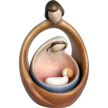 Sacred Family Modern Minimalist Nativity Scene - Wood Sculpture
