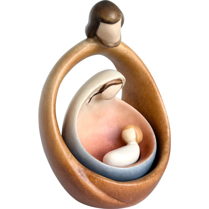 Sacred Family Modern Minimalist Nativity Scene - Wood Sculpture