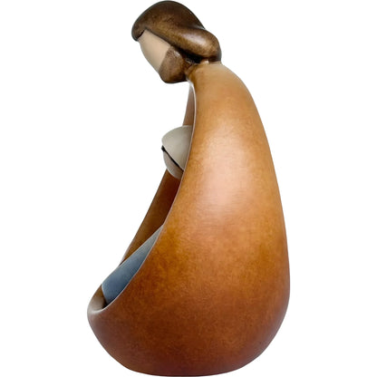Sacred Family Modern Minimalist Nativity Scene - Wood Sculpture