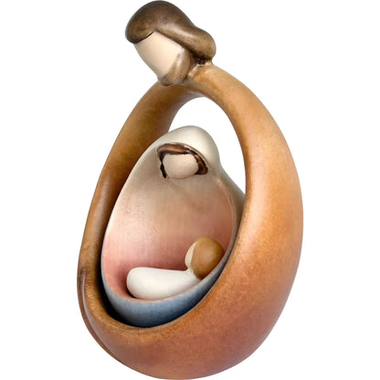 Sacred Family Modern Minimalist Nativity Scene - Wood Sculpture