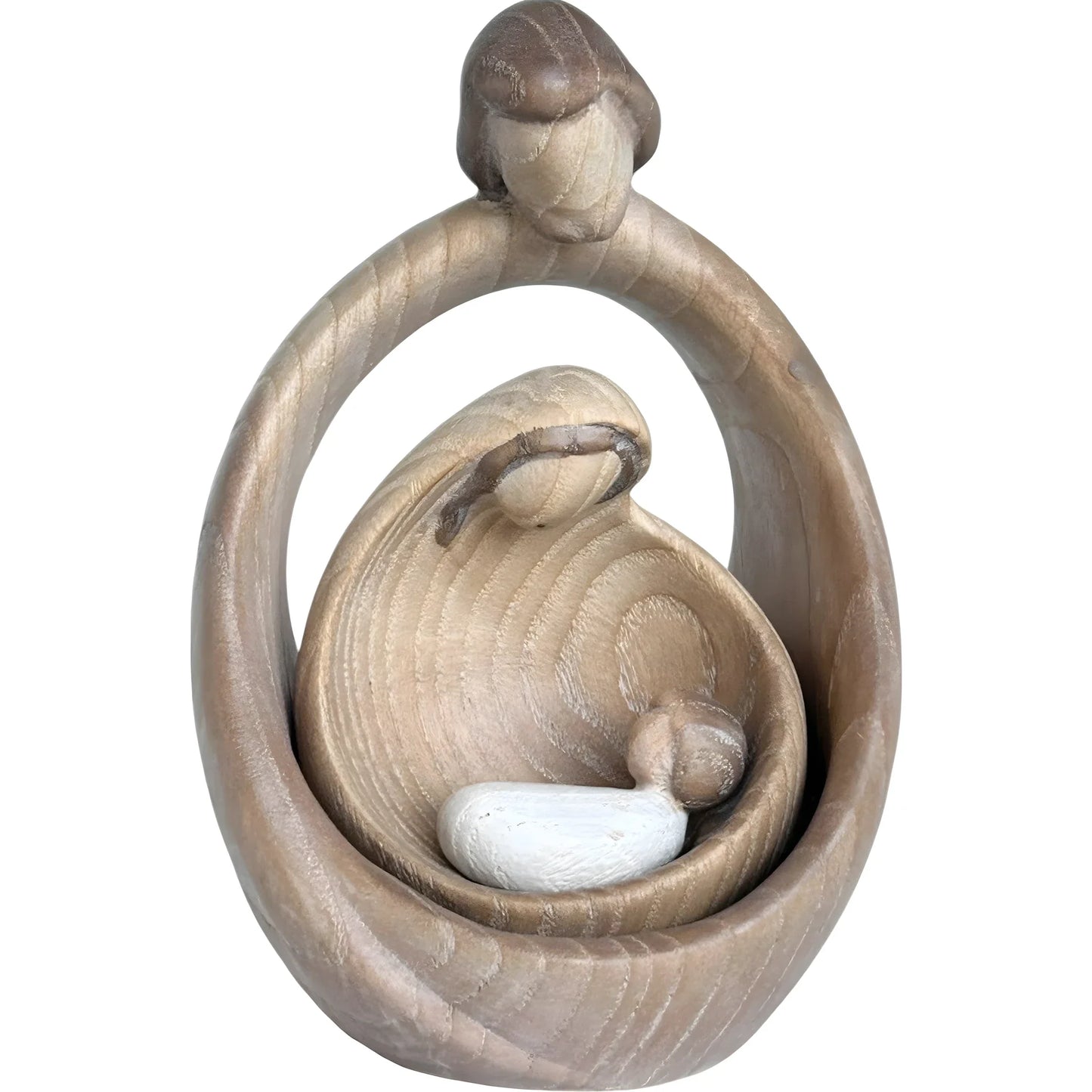 Sacred Family Modern Minimalist Nativity Scene - Wood Sculpture