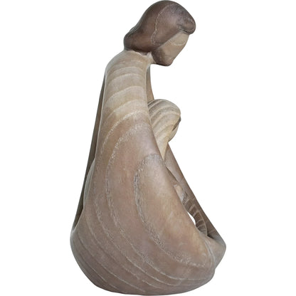 Sacred Family Modern Minimalist Nativity Scene - Wood Sculpture