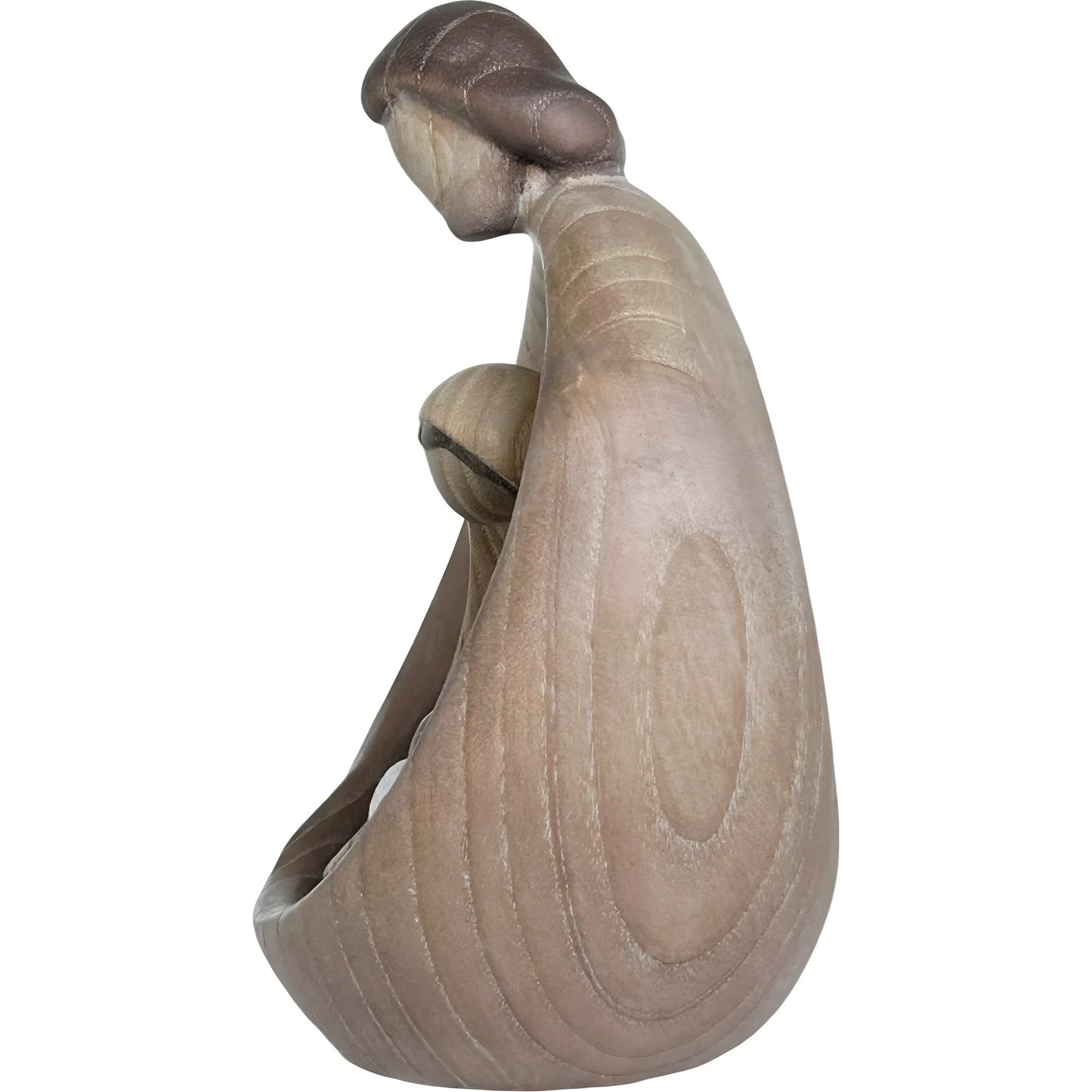 Sacred Family Modern Minimalist Nativity Scene - Wood Sculpture