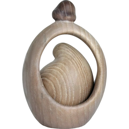 Sacred Family Modern Minimalist Nativity Scene - Wood Sculpture