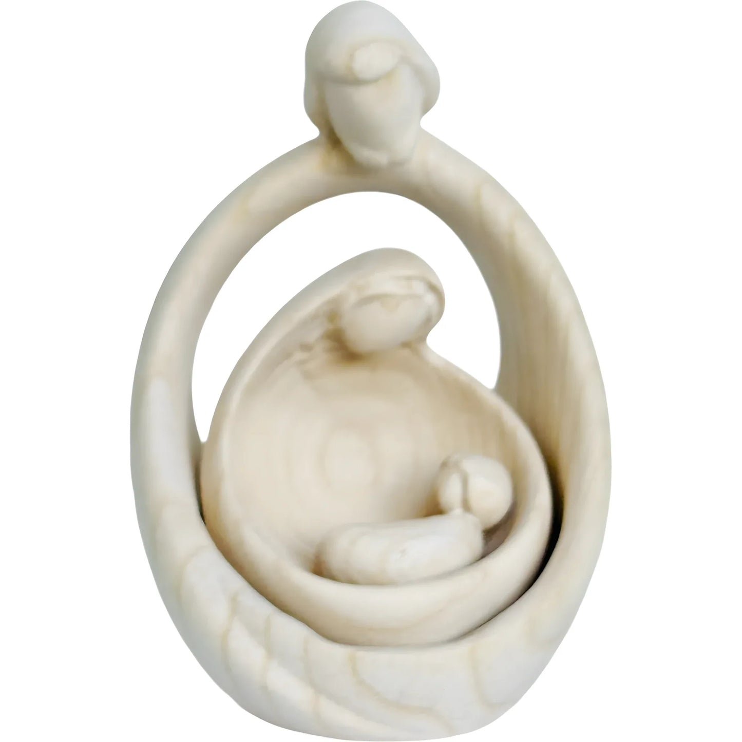 Sacred Family Modern Minimalist Nativity Scene - Wood Sculpture