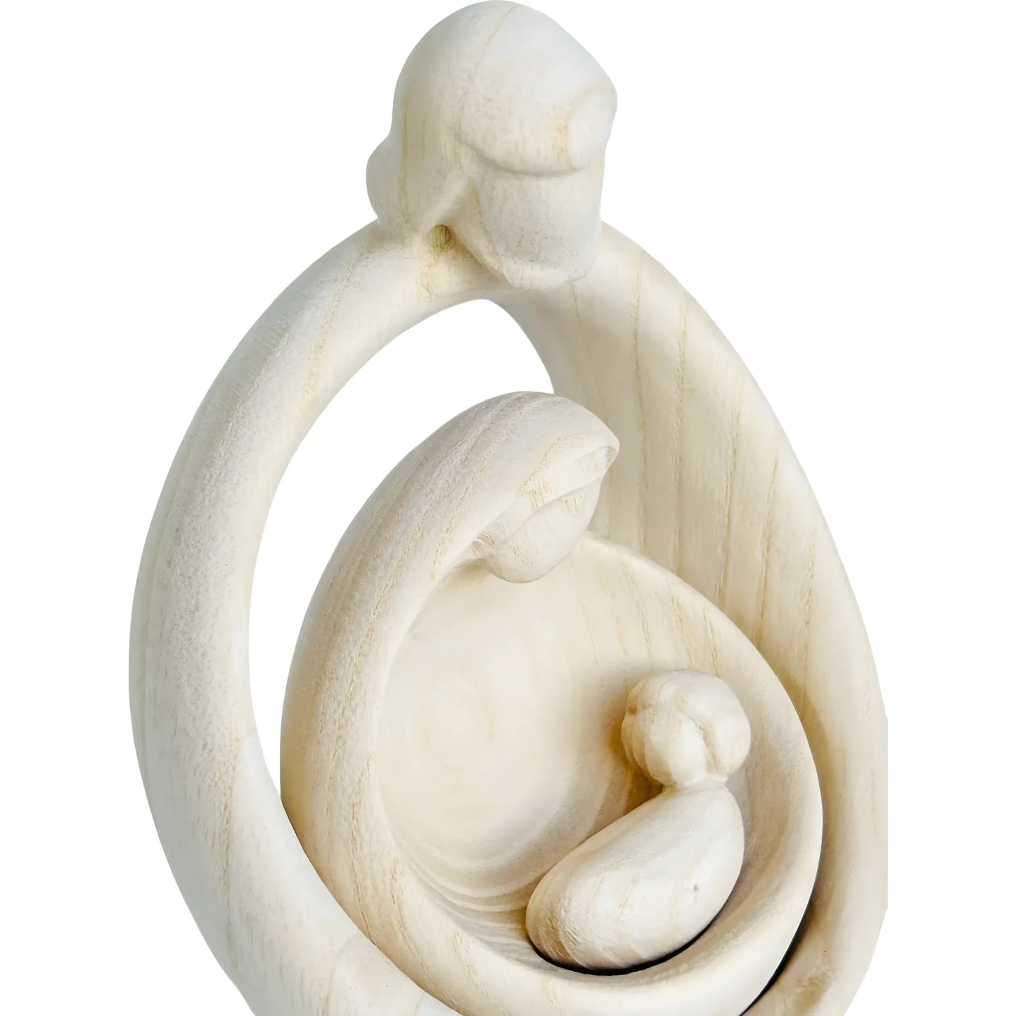 Sacred Family Modern Minimalist Nativity Scene - Wood Sculpture