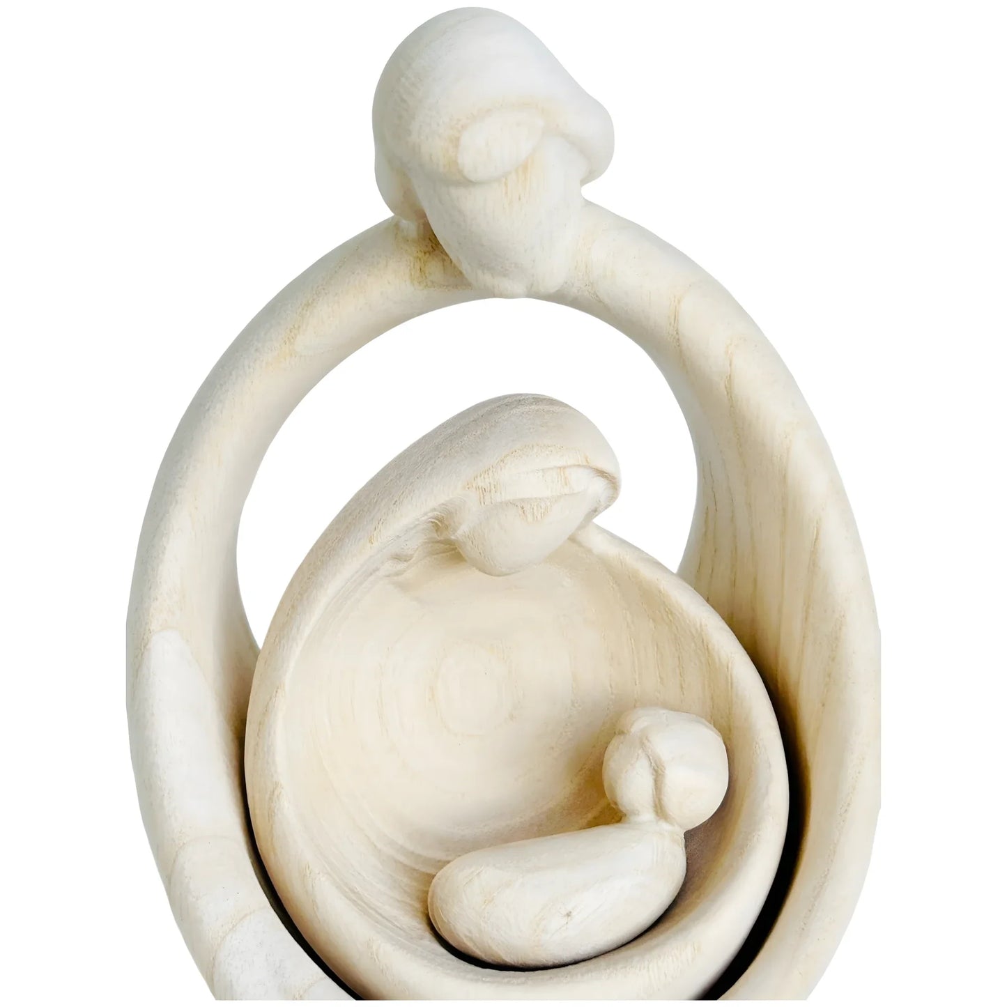 Sacred Family Modern Minimalist Nativity Scene - Wood Sculpture