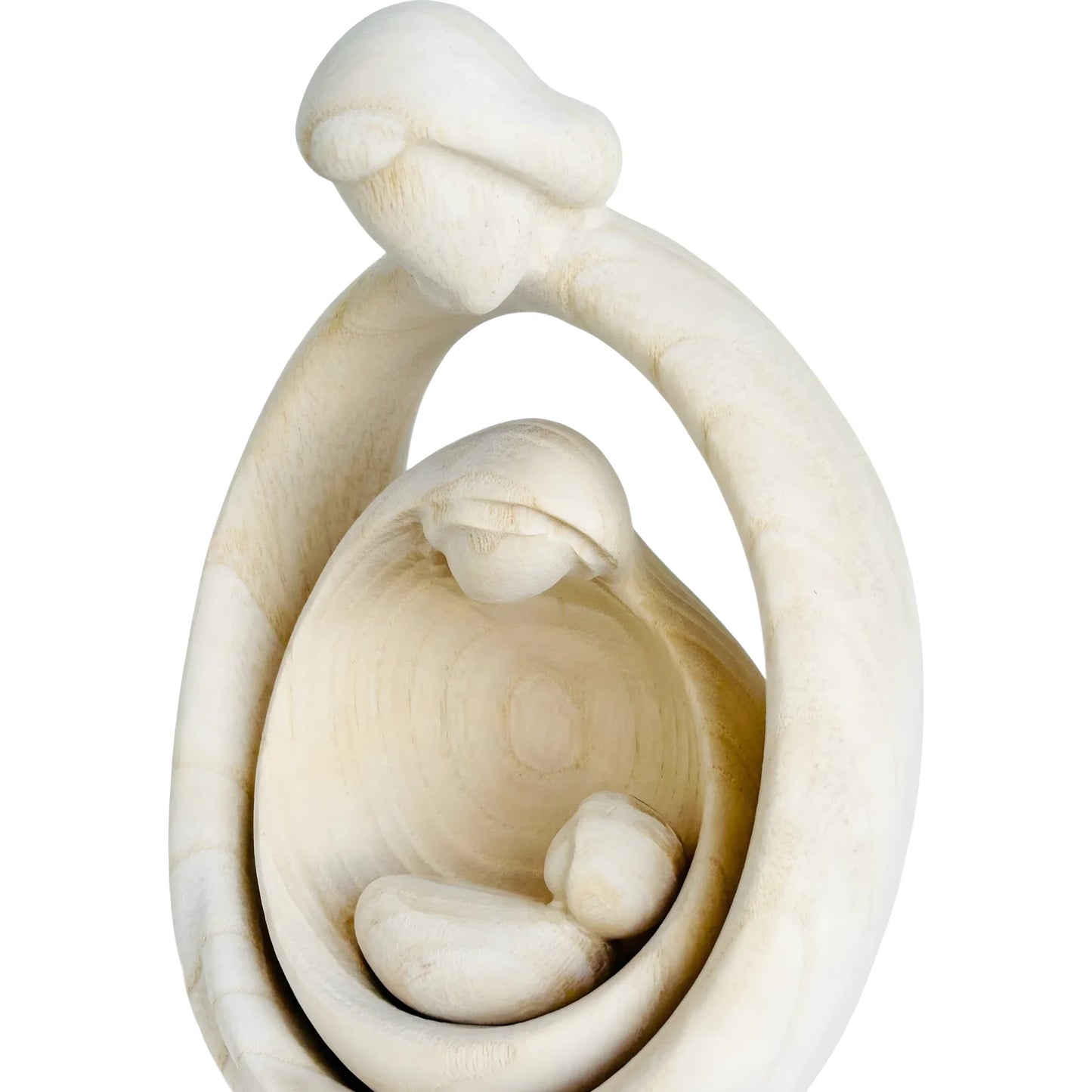 Sacred Family Modern Minimalist Nativity Scene - Wood Sculpture