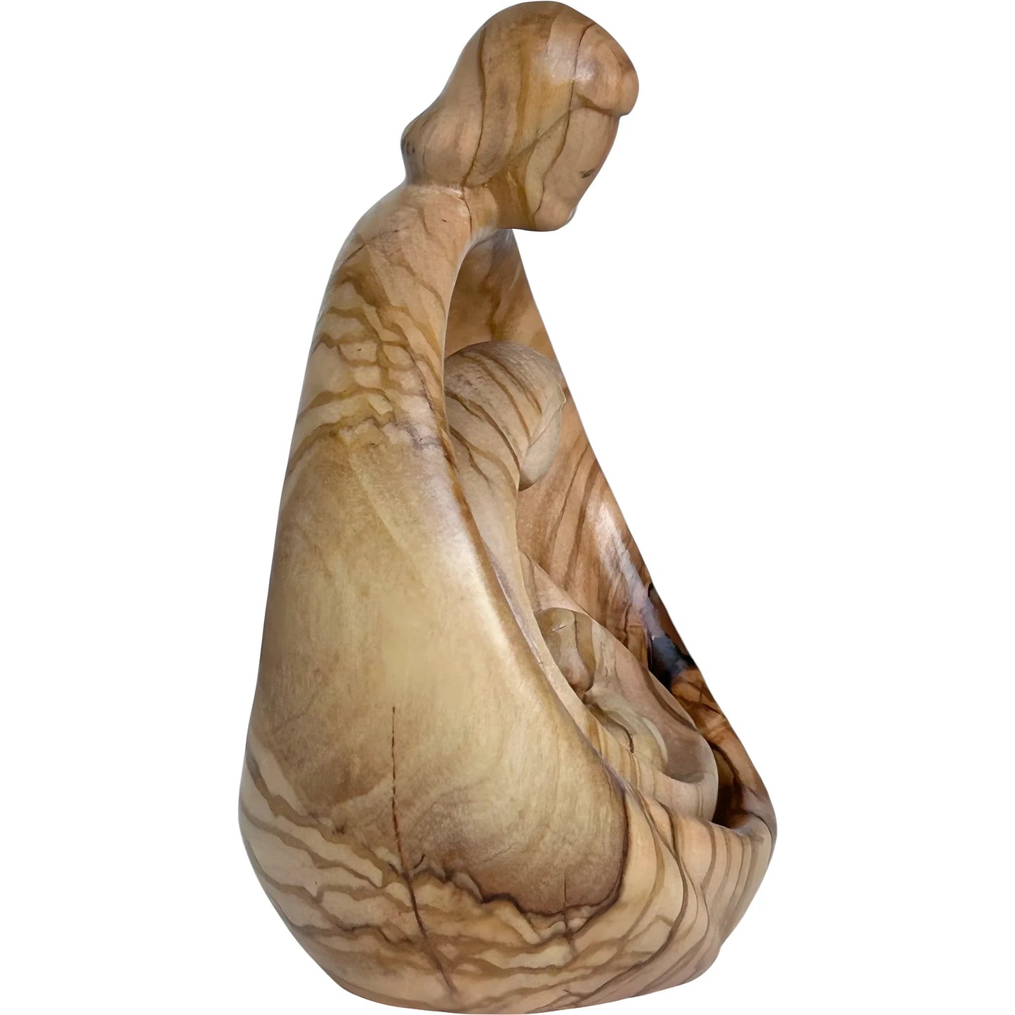 Sacred Family Modern Minimalist Nativity Scene - Wood Sculpture
