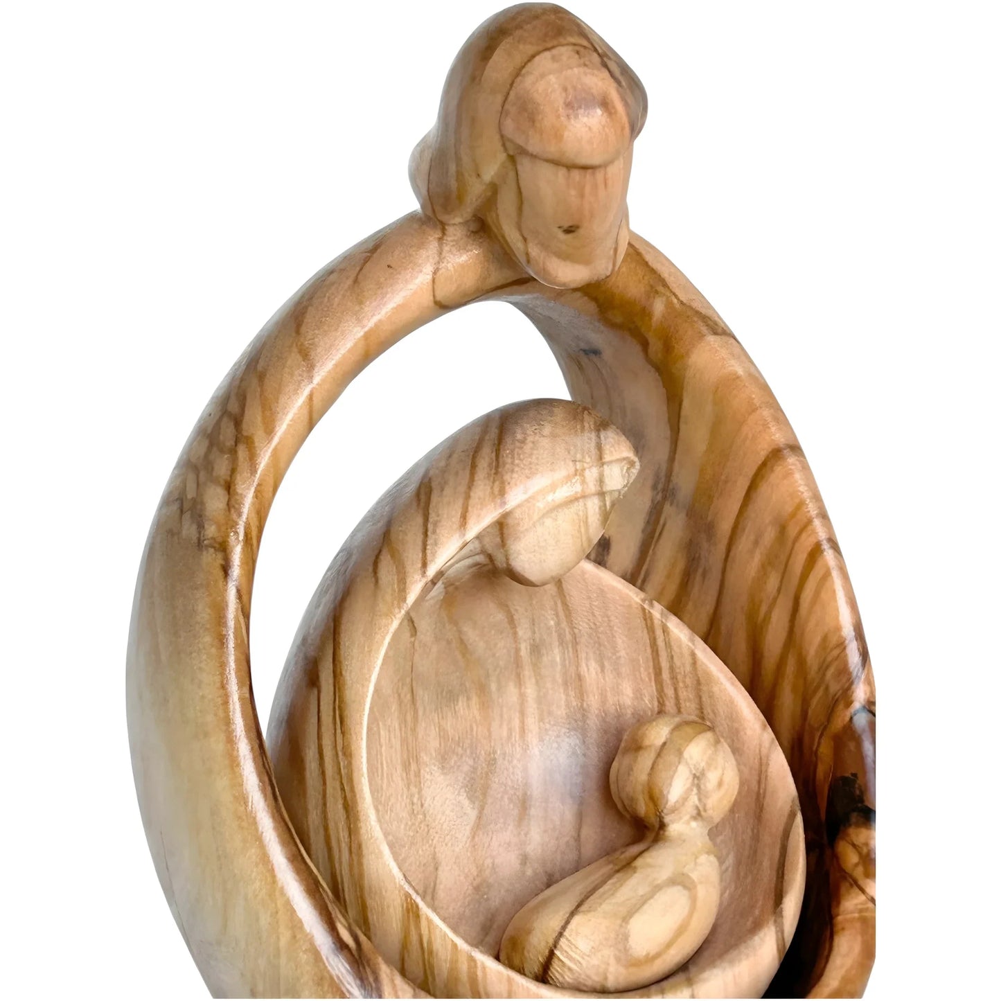 Sacred Family Modern Minimalist Nativity Scene - Wood Sculpture