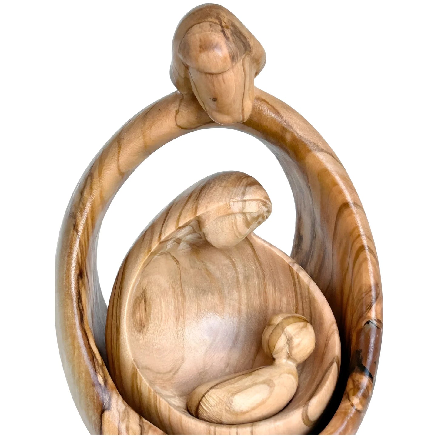 Sacred Family Modern Minimalist Nativity Scene - Wood Sculpture