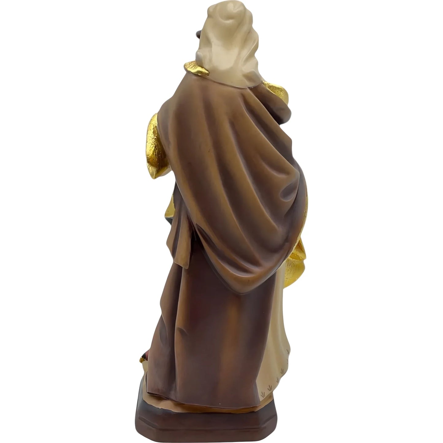 Sculpture Saint Agnes in Maple and Linden Wood