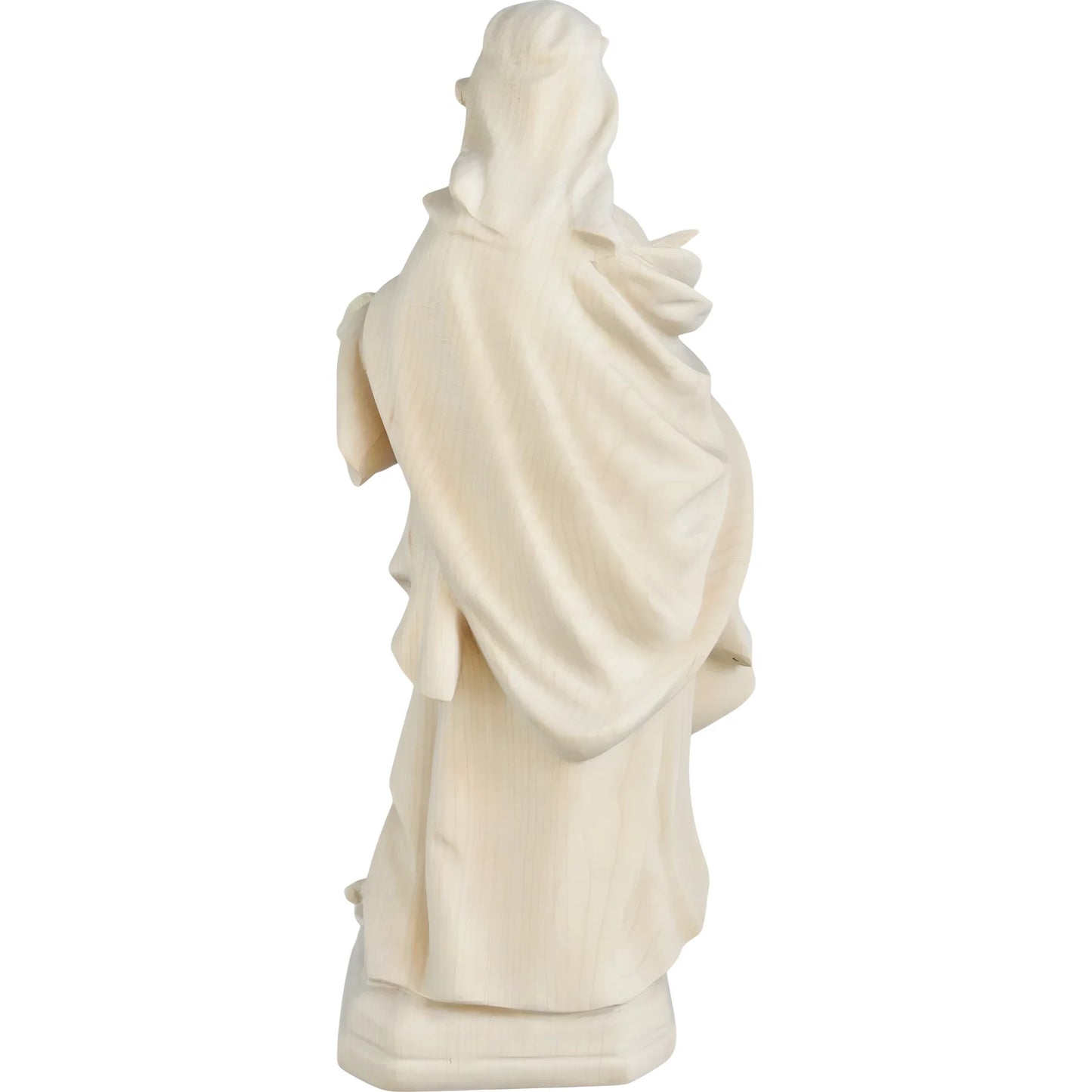 Sculpture Saint Agnes in Maple and Linden Wood